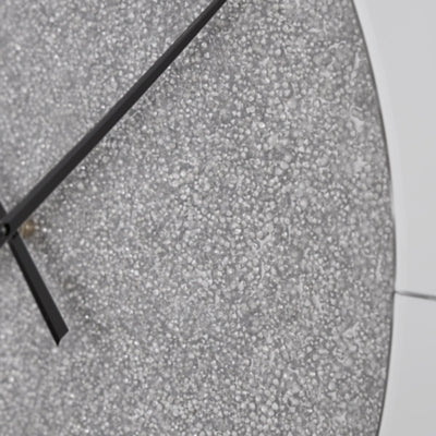 Reinport Wall Clock - Pearl Silver Wall Clock modern furniture Contempo Furniture