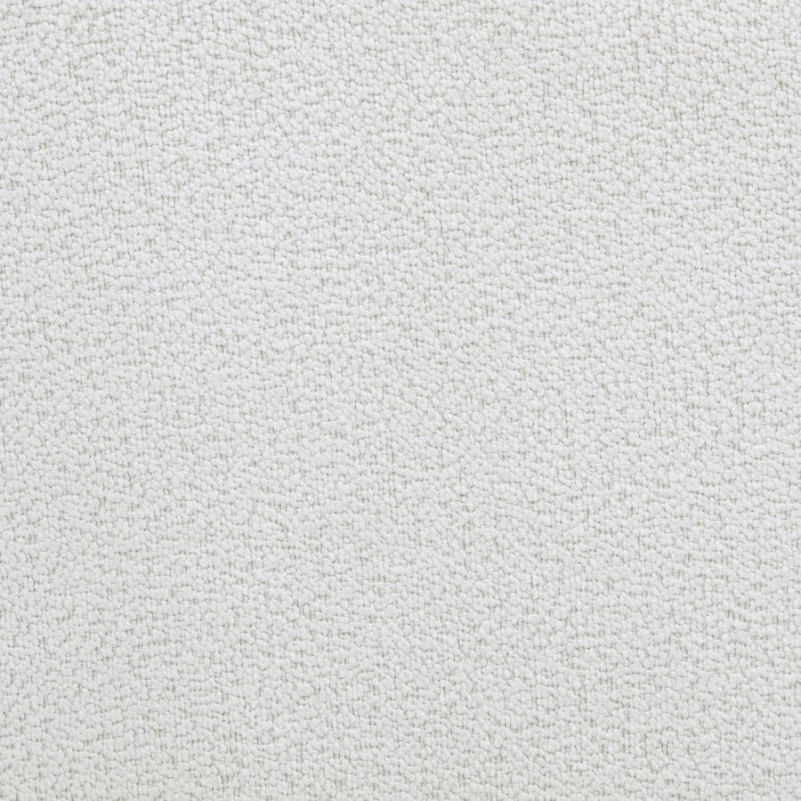 Remuda - Boucle Upholstered Round Storage Ottoman - Ivory Storage Ottoman modern furniture Contempo Furniture