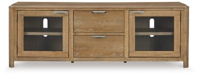 Rencott 80" TV Stand - Light Brown TV Stand modern furniture Contempo Furniture