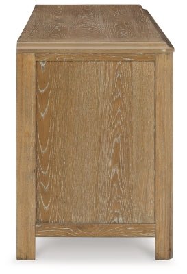 Rencott 80" TV Stand - Light Brown TV Stand modern furniture Contempo Furniture