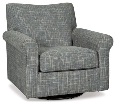 Renley Accent Chair - Pearl Silver Swivel Glider Chair modern furniture Contempo Furniture