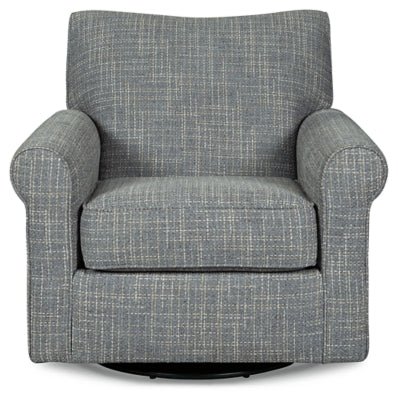 Renley Accent Chair - Pearl Silver Swivel Glider Chair modern furniture Contempo Furniture