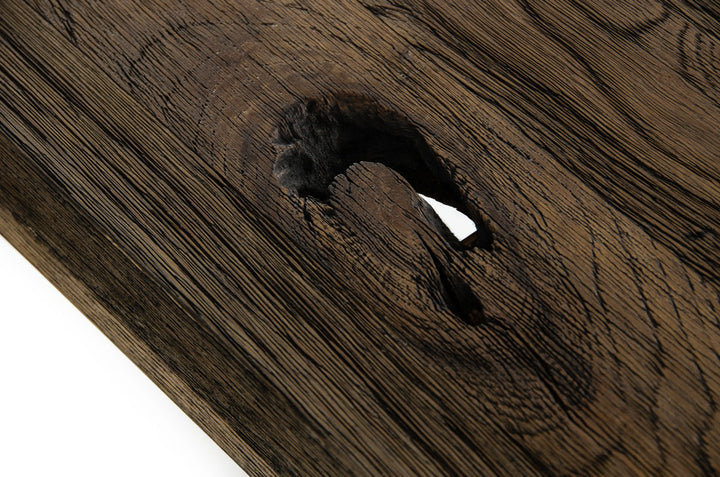 Renzo Modern Oak &amp; Concrete 118" Dining Table