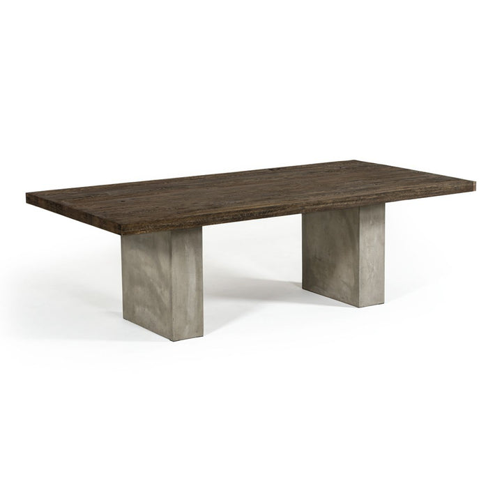 Renzo Modern Oak &amp; Concrete 118" Dining Table