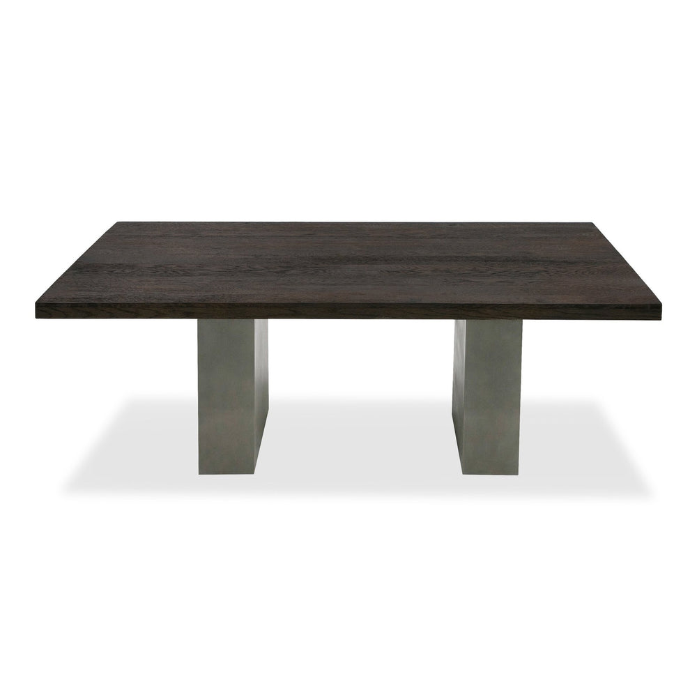 Renzo Modern Oak & Concrete 79" Dining Table - View 11