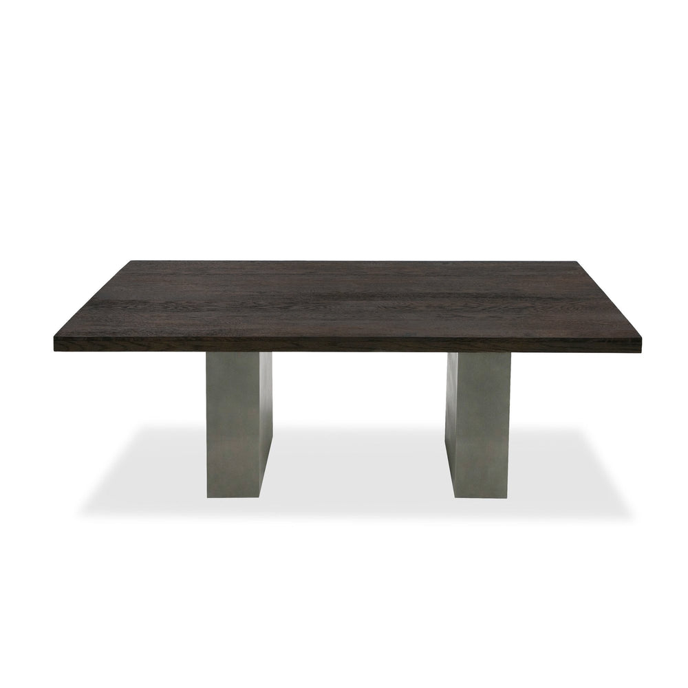 Renzo Modern Oak & Concrete 79" Dining Table - View 6