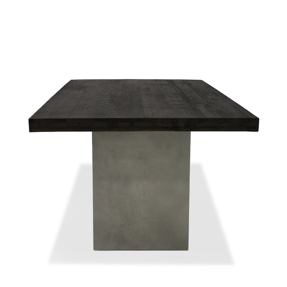 Renzo Modern Oak & Concrete 79" Dining Table - View 5