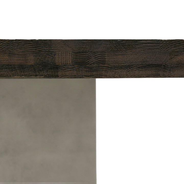 Renzo Modern Oak &amp; Concrete 79" Dining Table