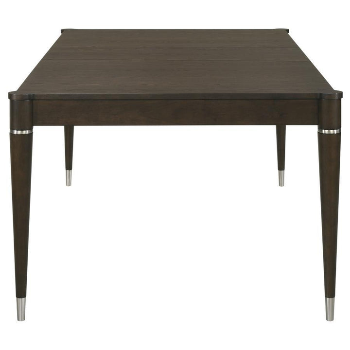 Reseda - Extension Leaf Dining Table - Ash Brown Dining Table with Extension modern furniture Contempo Furniture