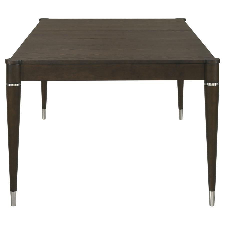 Reseda - Extension Leaf Dining Table - Ash Brown Dining Table with Extension modern furniture Contempo Furniture