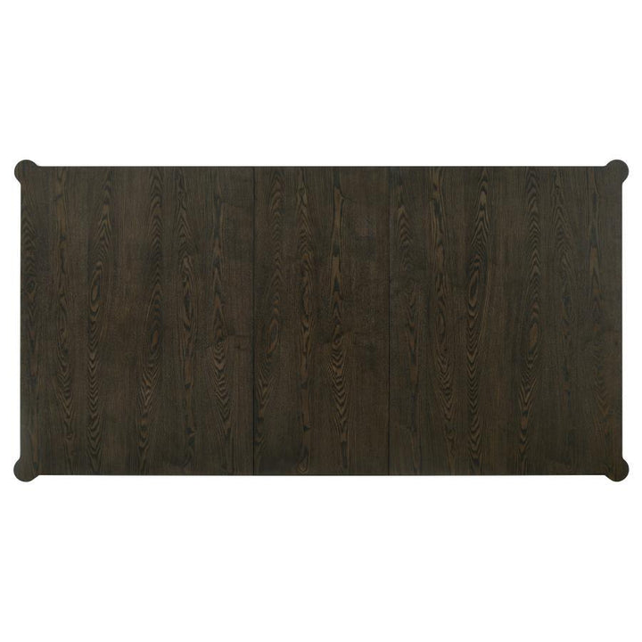 Reseda - Extension Leaf Dining Table - Ash Brown Dining Table with Extension modern furniture Contempo Furniture