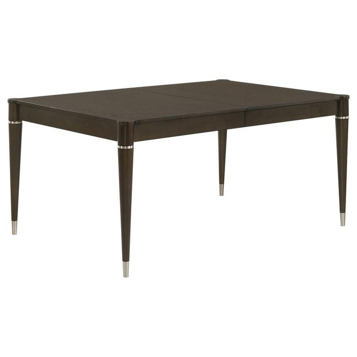 Reseda - Extension Leaf Dining Table - Ash Brown Dining Table with Extension modern furniture Contempo Furniture