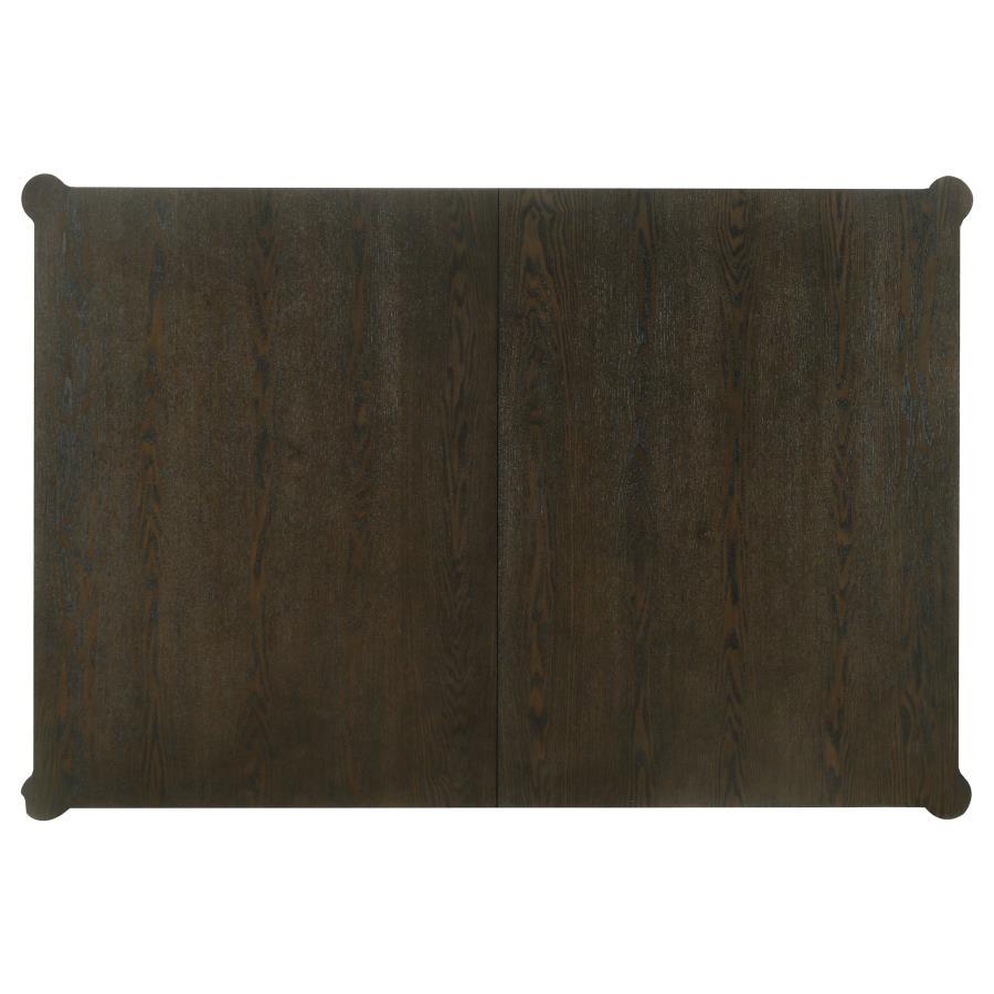 Reseda - Extension Leaf Dining Table - Ash Brown Dining Table with Extension modern furniture Contempo Furniture