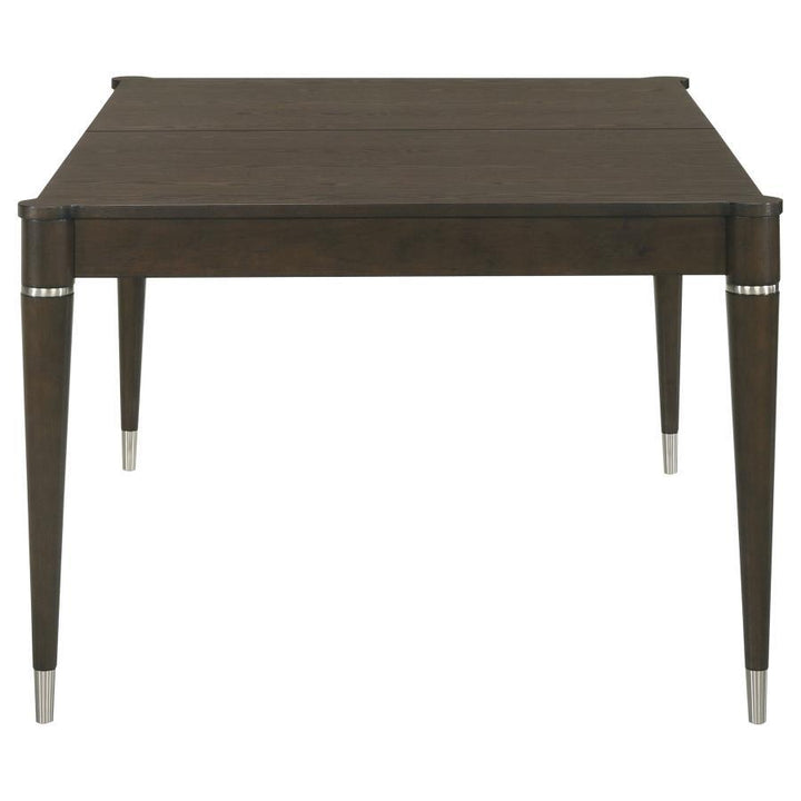 Reseda - Extension Leaf Dining Table - Ash Brown Dining Table with Extension modern furniture Contempo Furniture