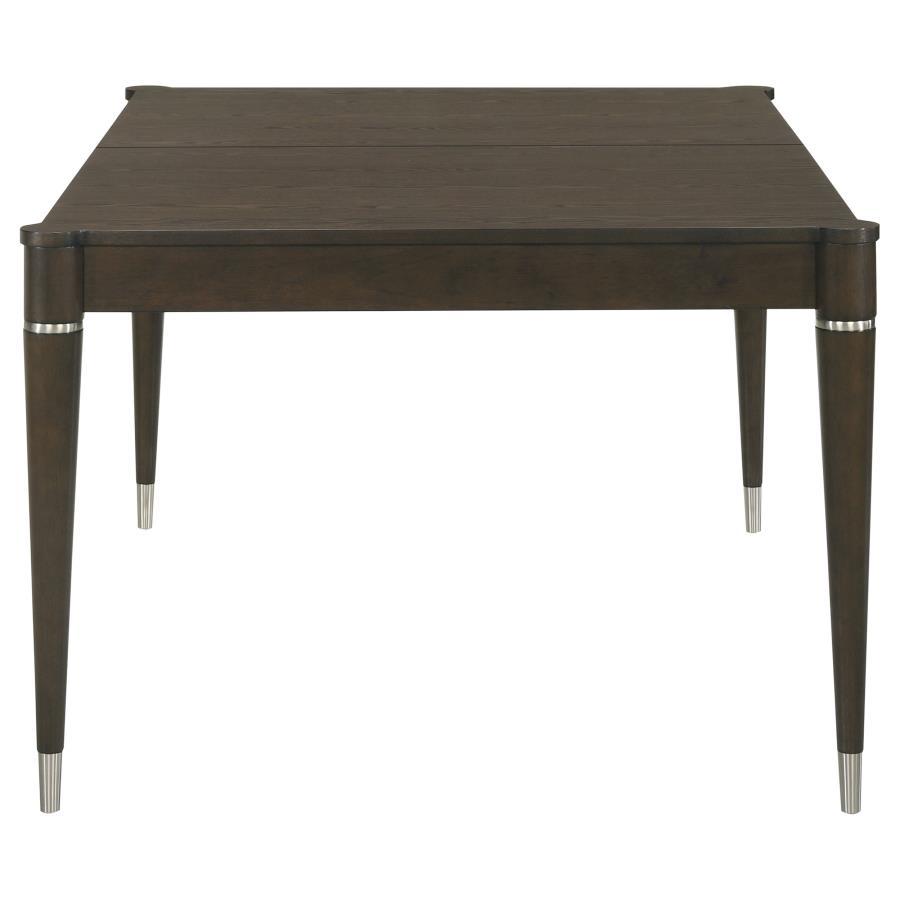 Reseda - Extension Leaf Dining Table - Ash Brown Dining Table with Extension modern furniture Contempo Furniture