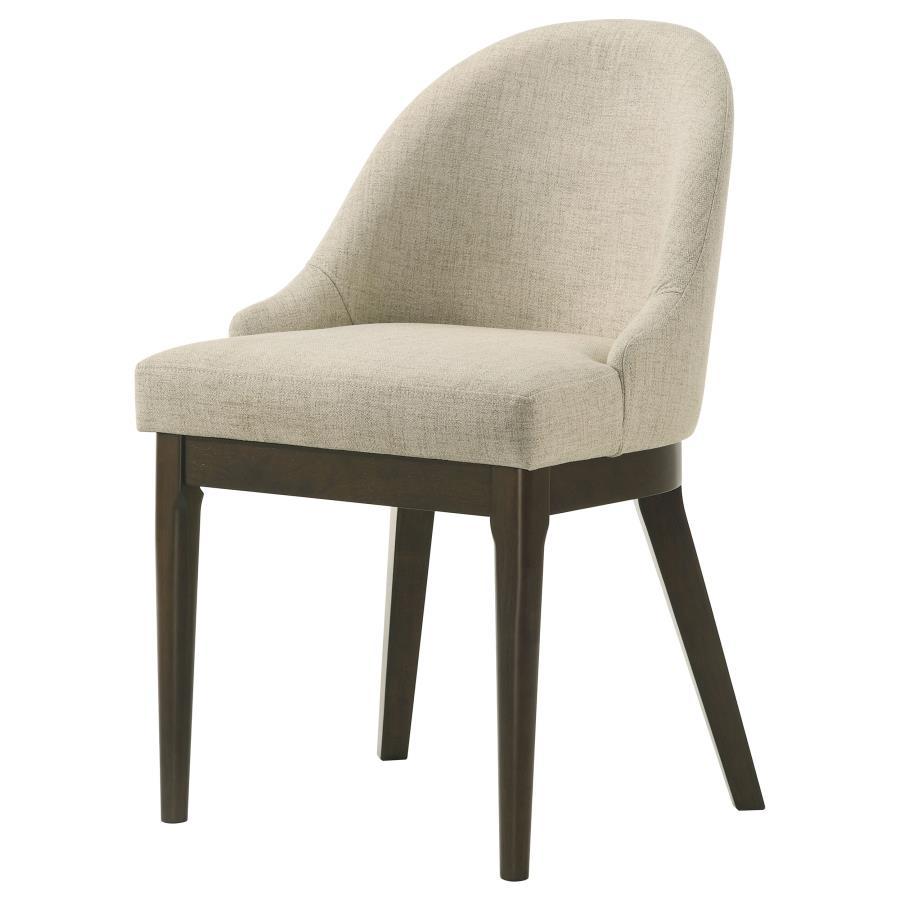 Reseda - Upholstered Dining Side Chair (Set of 2) - Beige Chair Set modern furniture Contempo Furniture