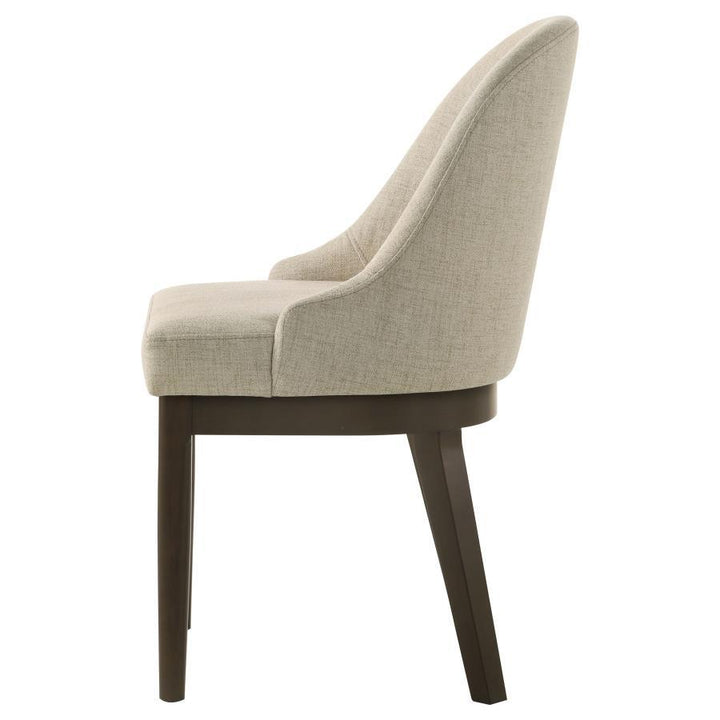 Reseda - Upholstered Dining Side Chair (Set of 2) - Beige Chair Set modern furniture Contempo Furniture