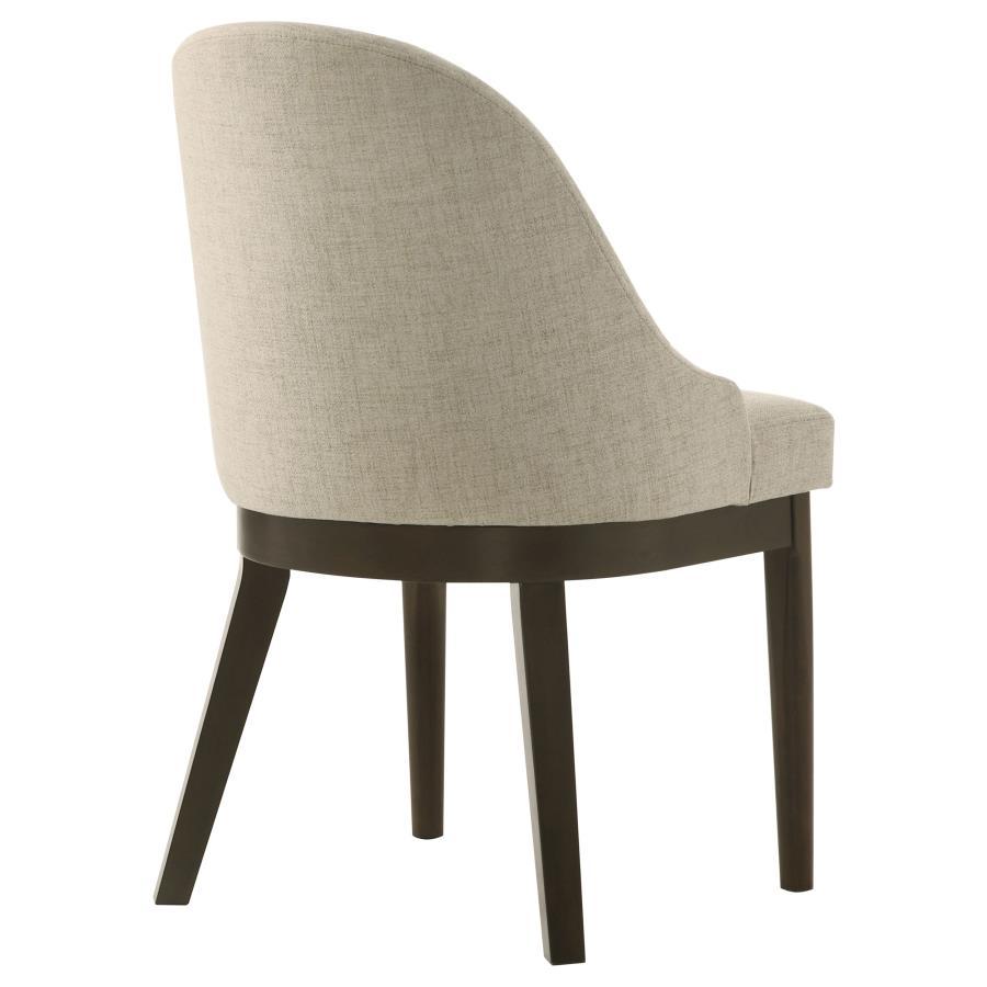 Reseda - Upholstered Dining Side Chair (Set of 2) - Beige Chair Set modern furniture Contempo Furniture