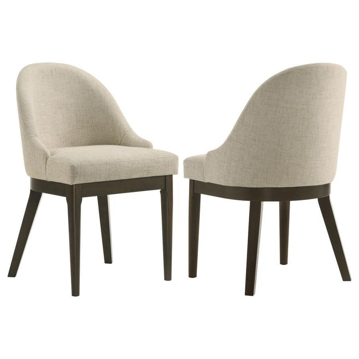 Reseda - Upholstered Dining Side Chair (Set of 2) - Beige Chair Set modern furniture Contempo Furniture