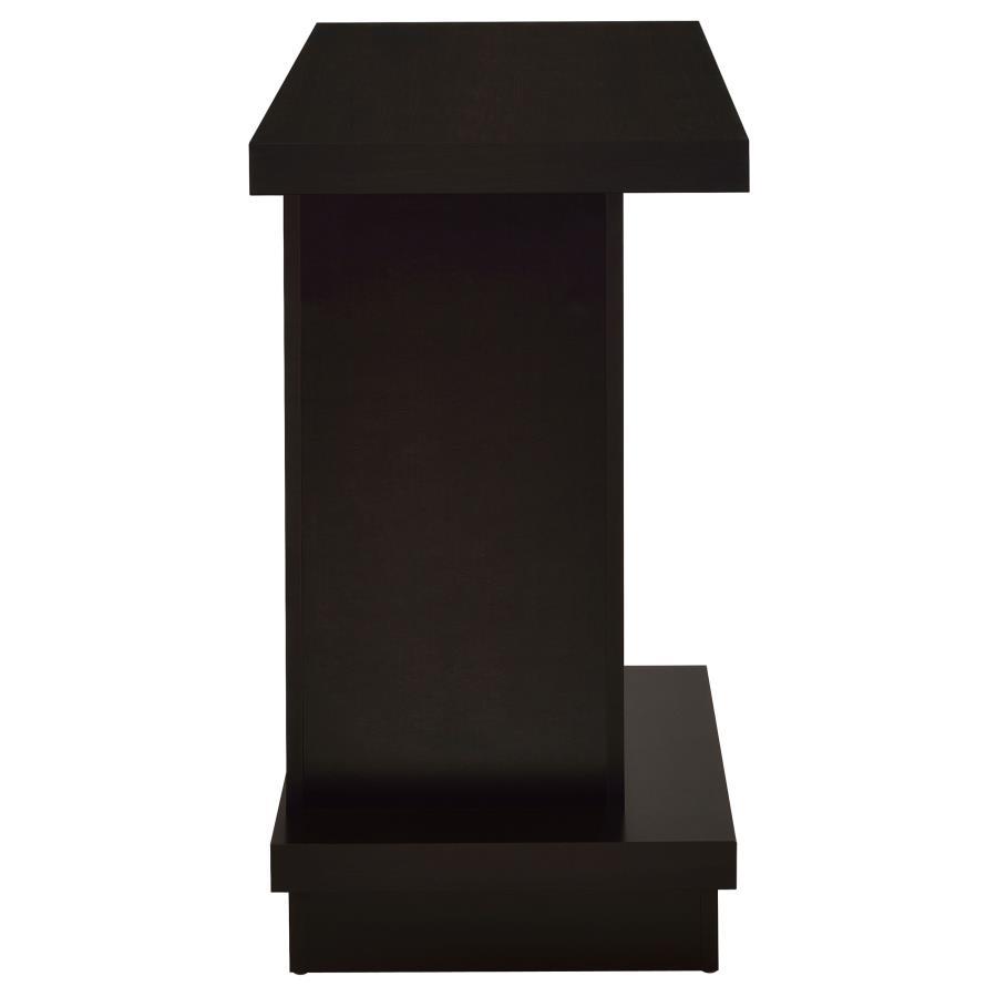 Reston - Engineered Wood Pedestal Console Table - Cappuccino Console Table modern furniture Contempo Furniture