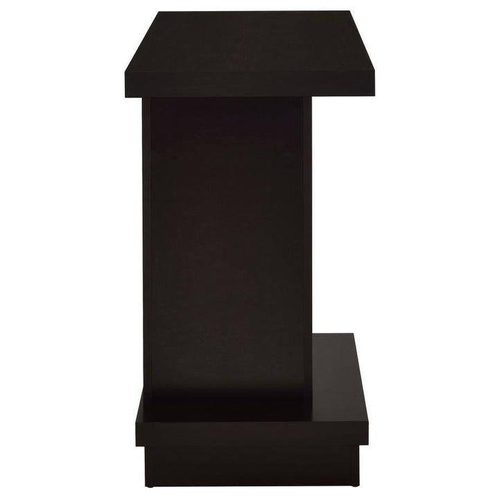 Reston - Engineered Wood Pedestal Console Table - Cappuccino Console Table modern furniture Contempo Furniture