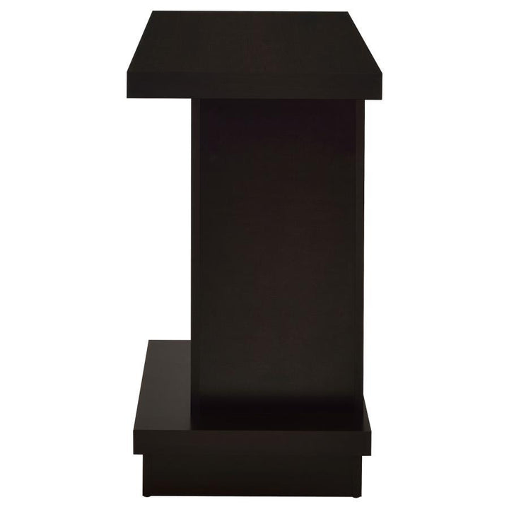Reston - Engineered Wood Pedestal Console Table - Cappuccino Console Table modern furniture Contempo Furniture