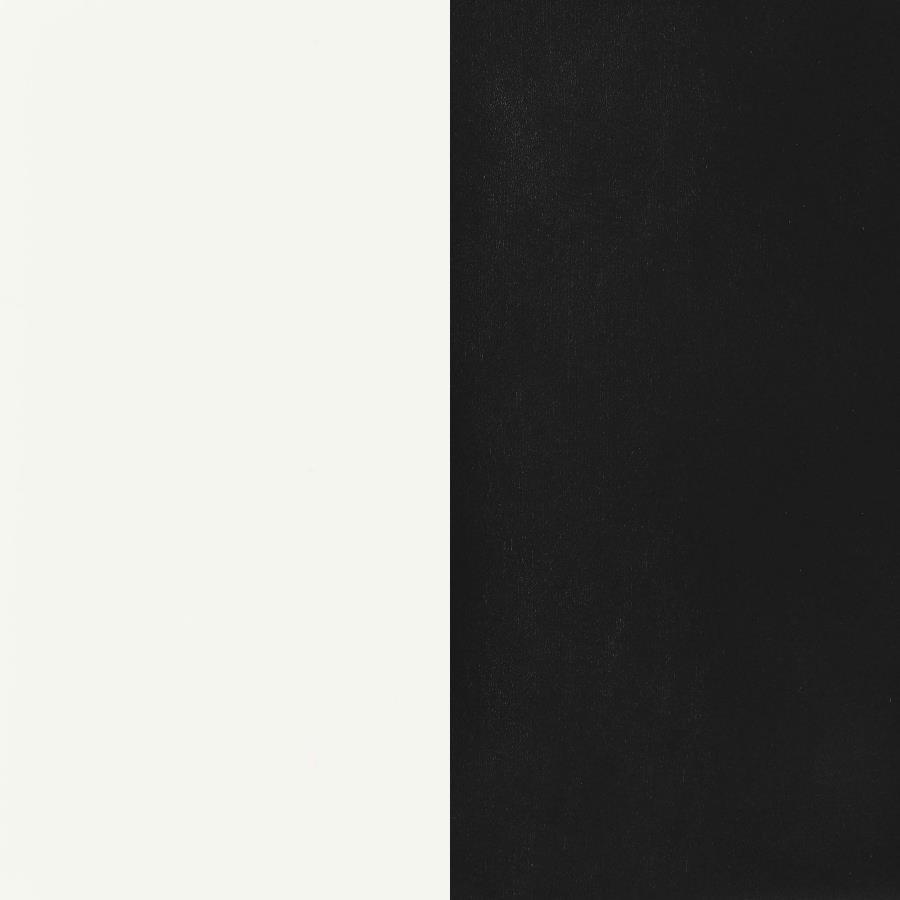 Retro - 5 Piece Oval Dining Table Set - White And Black 5 - Piece Dining Room Set modern furniture Contempo Furniture