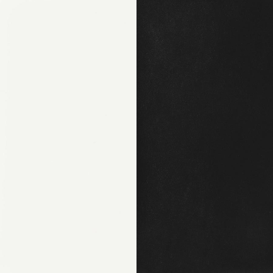 Retro - 5 Piece Round Dining Table Set - White And Black 5 - Piece Dining Room Set modern furniture Contempo Furniture