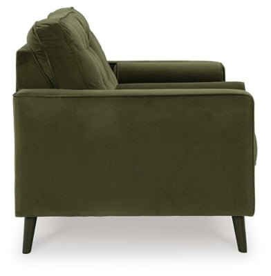 Reveon Lakes Loveseat - Green Stationary Loveseat modern furniture Contempo Furniture