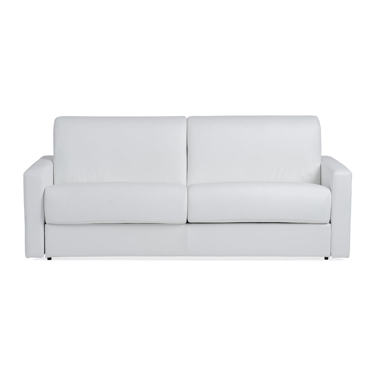 Revers - Italian Modern White Leather Queen Sofa bed
