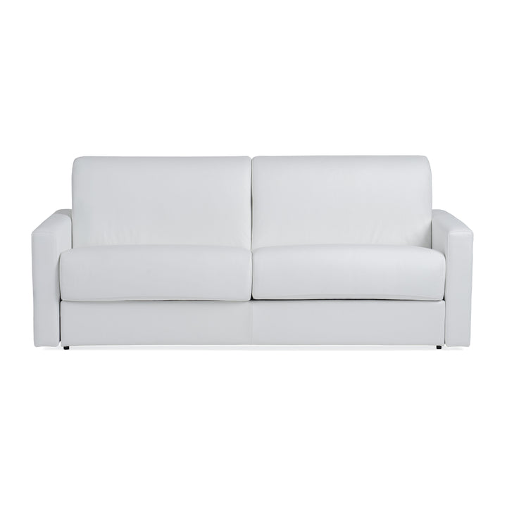 Revers - Italian Modern White Leather Queen Sofa bed