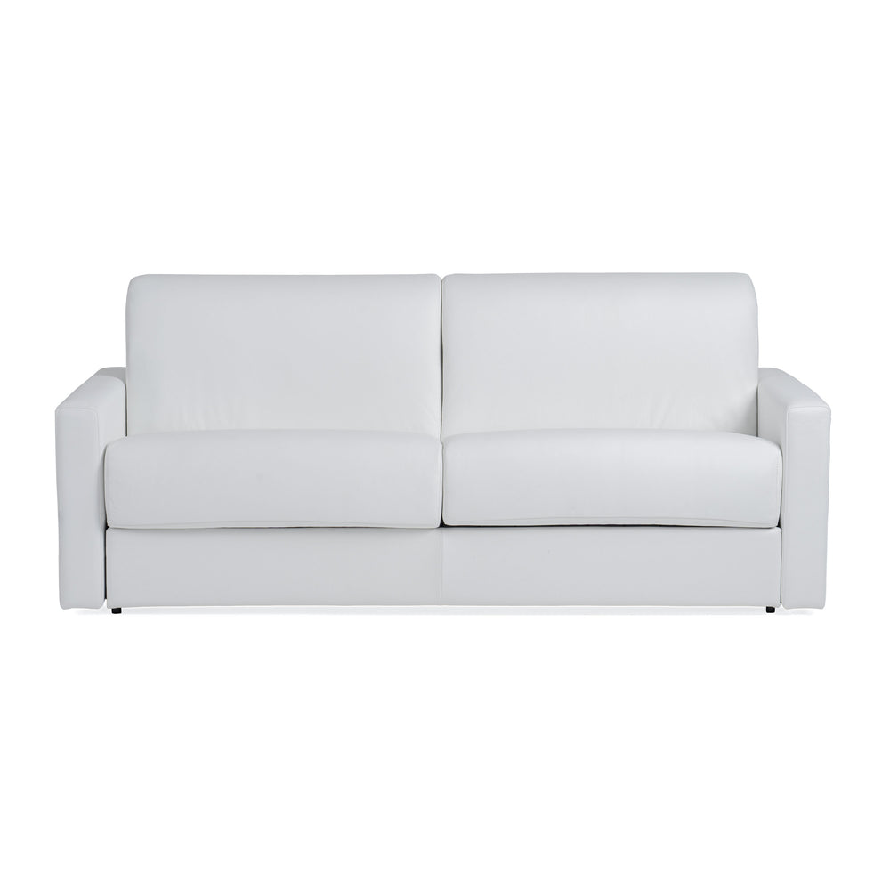 Revers - Italian Modern White Leather Queen Sofa bed