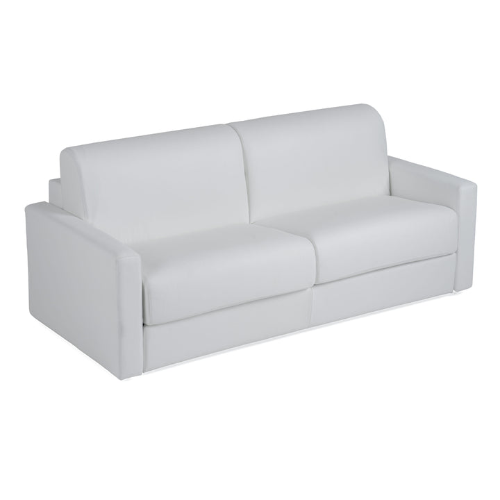 Revers - Italian Modern White Leather Queen Sofa bed