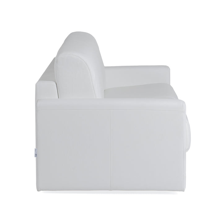 Revers - Italian Modern White Leather Queen Sofa bed