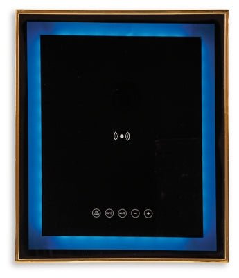 Rexwell Accent Table with Speaker - Black Accent Table modern furniture Contempo Furniture