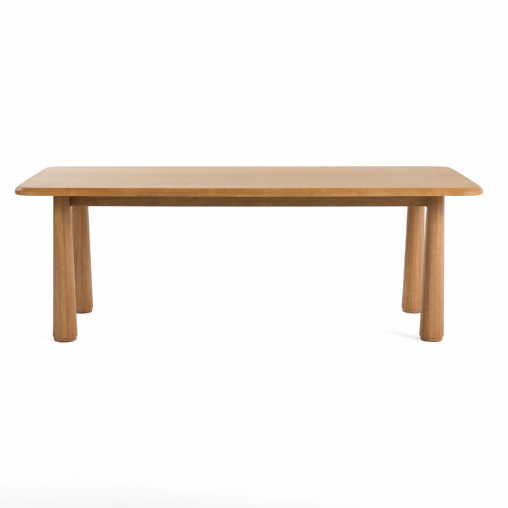 Rhea - Modern 87" Natural Acacia Rectangular Dining Table