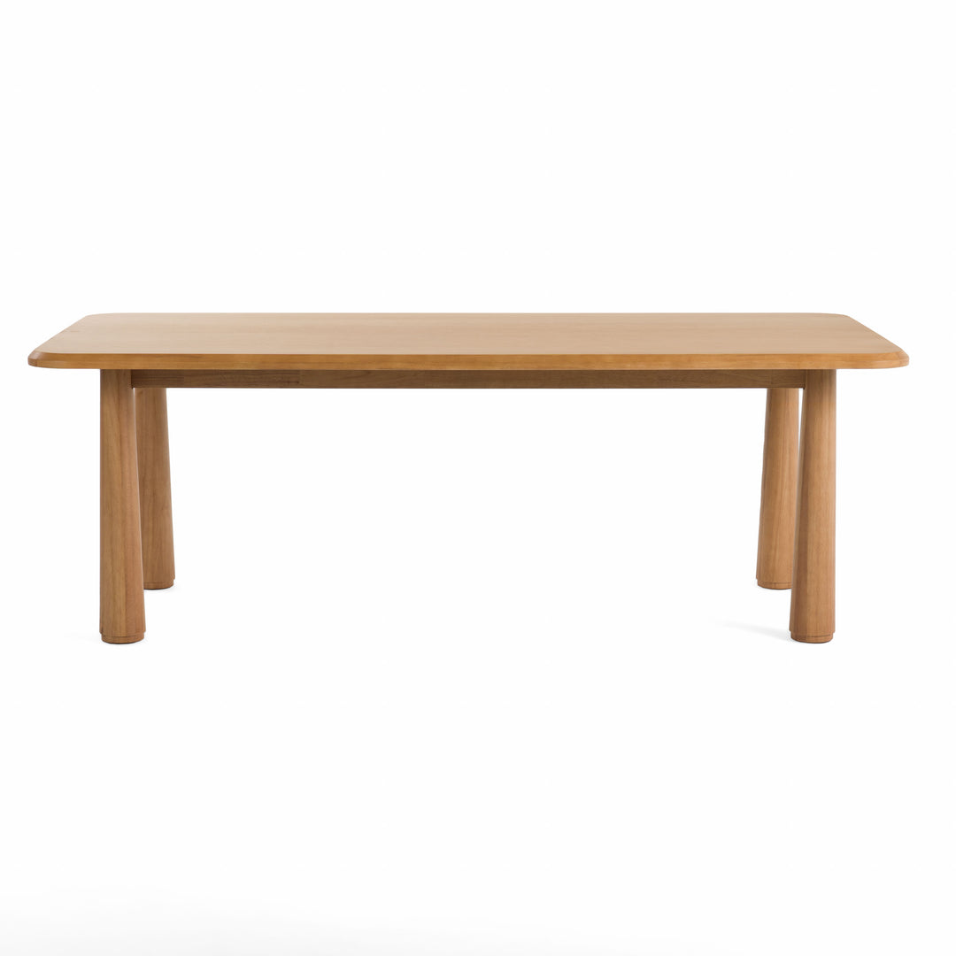 Rhea - Modern 87" Natural Acacia Rectangular Dining Table