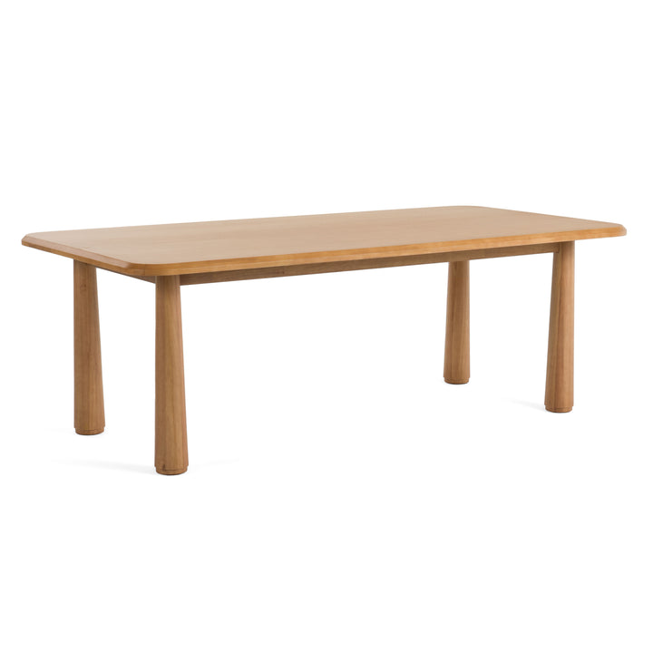 Rhea - Modern 87" Natural Acacia Rectangular Dining Table