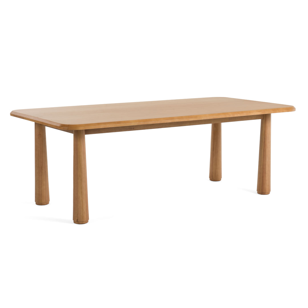 Rhea - Modern 87" Natural Acacia Rectangular Dining Table