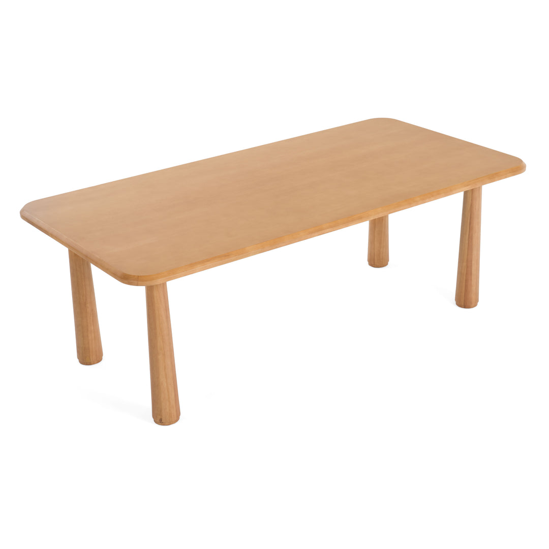 Rhea - Modern 87" Natural Acacia Rectangular Dining Table