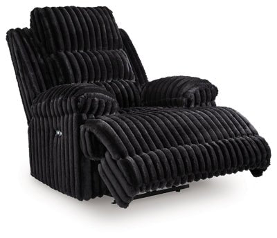 Rhine Falls Power Recliner - Black Reclining Chair modern furniture Contempo Furniture