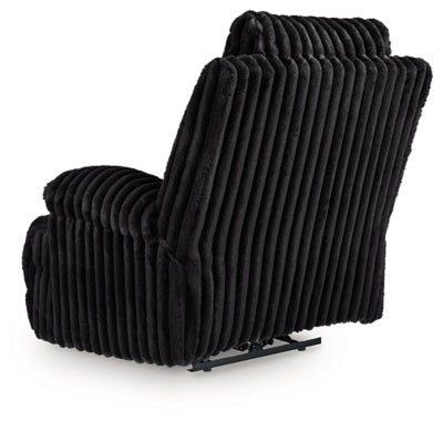 Rhine Falls Power Recliner - Black Reclining Chair modern furniture Contempo Furniture