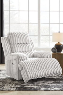 Rhines Falls Power Recliner - Gray Reclining Chair modern furniture Contempo Furniture