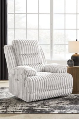 Rhines Falls Power Recliner - Gray Reclining Chair modern furniture Contempo Furniture