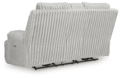 Rhines Falls Power Reclining Loveseat with Console - Gray Reclining Loveseat modern furniture Contempo Furniture