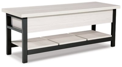 Rhyson Storage Bench - White Storage Bench modern furniture Contempo Furniture