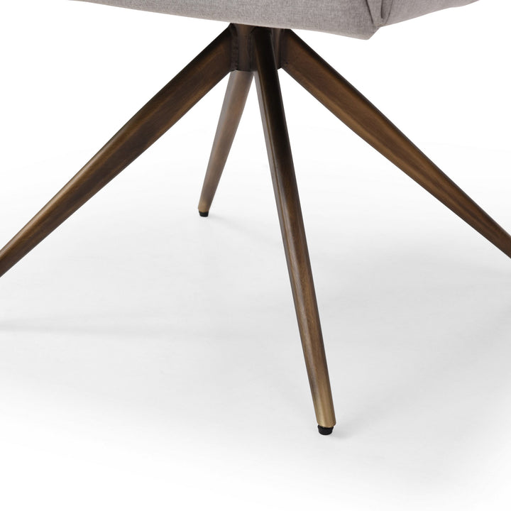 Riaglow - Contemporary Light Grey Fabric Dining Chair