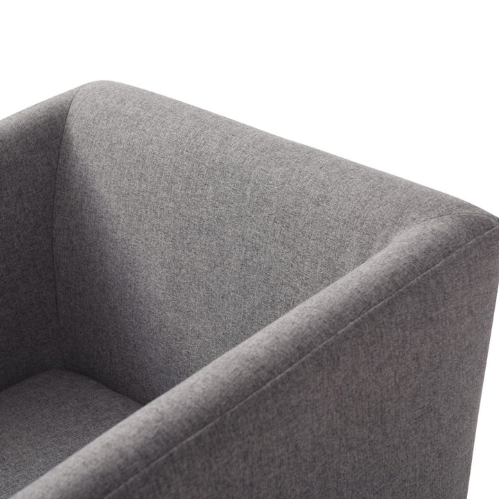 Riaglow - Contemporary Dark Grey Fabric Dining Chair
