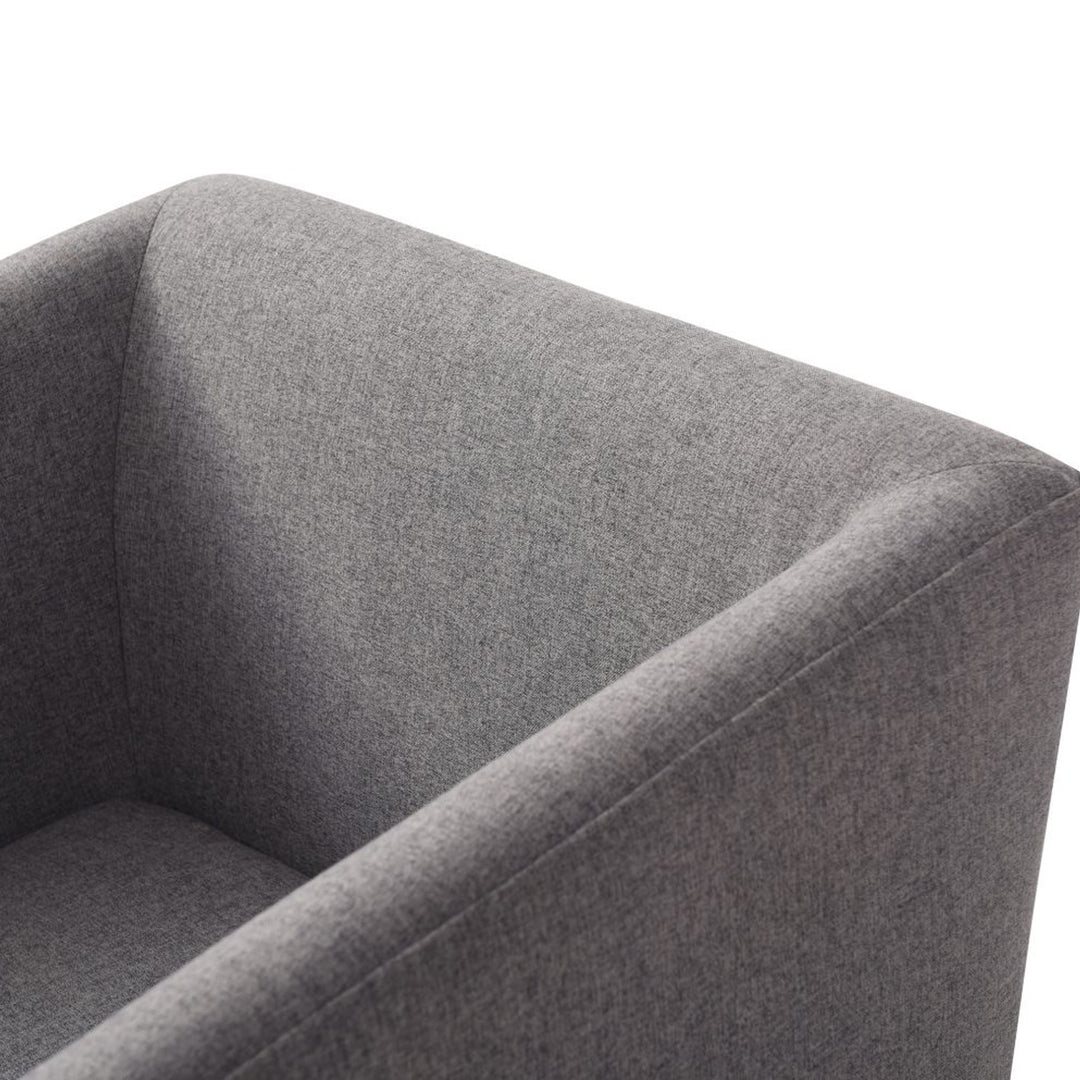 Riaglow - Contemporary Dark Grey Fabric Dining Chair