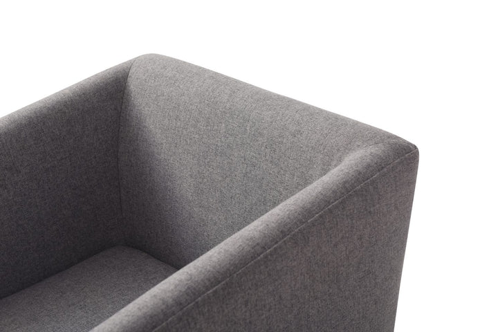Riaglow - Contemporary Dark Grey Fabric Dining Chair
